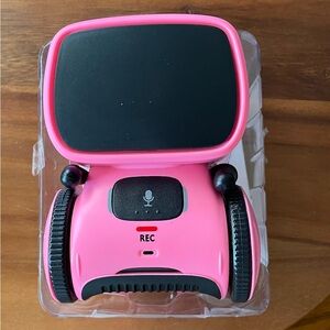 **NIB** AT100 Robot - Smart Voice Control Robot - Pink - **TESTED** Interactive